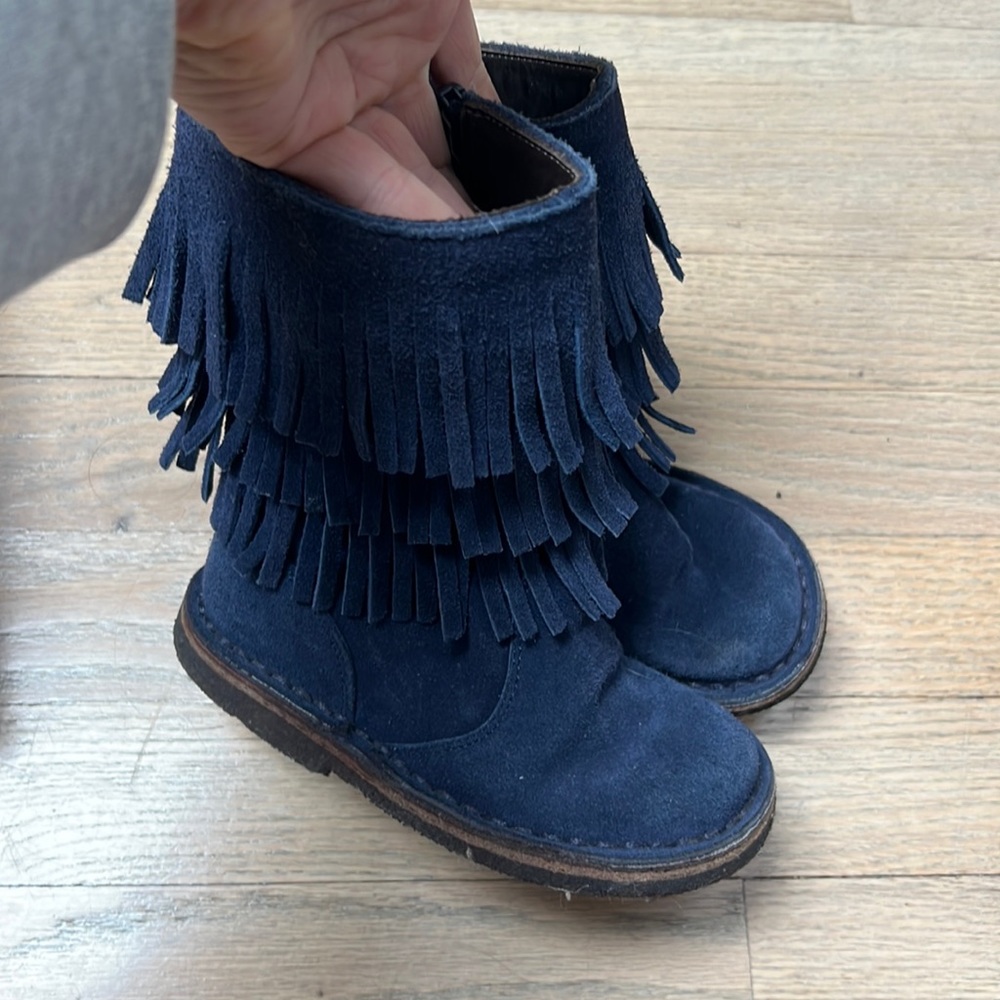 COPY - Girls Pepe Italian suede Fri he boots EUC super cute luxury brand EU 25